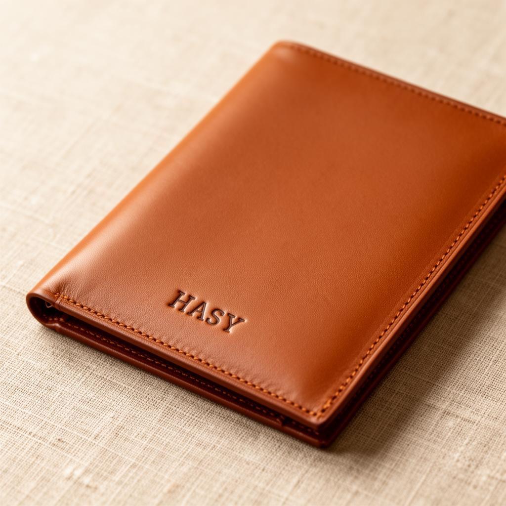 Passport Holder Wallet in Caramel